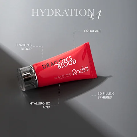 DRAGON'S BLOOD HYDRATION4 SQUALANE DRAGOND hyaluronic mask DATE AND TOME Rodial HYALURONIC ACID 3D FILLING SPHERES