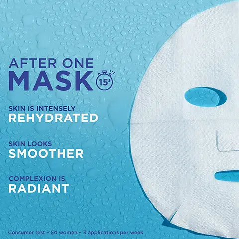 Image 1, AFTER ONE MASK skin feels smooth, skin is intensely rehydrated, skin looks smoother and complexion is radiant. Image 2, more than 26,000 5 star reviews no1 sheet mask brand in the UK, my skin felt revived refreshed and hydrated, i love this moisture bomb mask and will surely buy again. Image 3, pomegranate and hyaluronic acid. Image 4, one bottle of serum in a mask. Image 5, 15. Image 6, Cruelty Free INTERNATIONAL TM Leaping Bunny Approved VEGAN FORMULA* No animal derived ingredients or by products Biodegradable by home compost