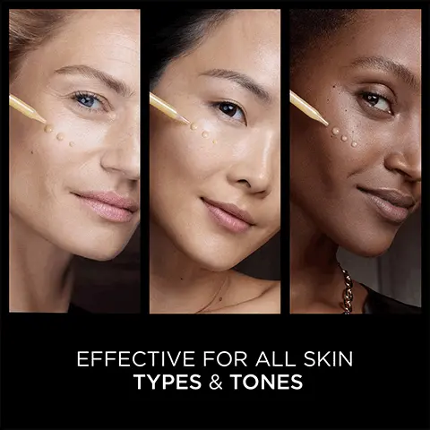 Age Perfect Cell Renewal Routine. Step 1, Serum, Smooth wrinkles, firm, revitalize. Step 2, Eye cream, Brighten dark circles, depuff bags, smooth crepey lids. Step 3, Night cream, Smooth wrinkles, firm, revitalize. Effective on all skintones. No 1 Anti-aging worldwide. No.1 of sales in units on the anti-aging market, 36 countries reported accounting for 81% of the world-wide Gross National Income FY 2019 Nielsen IRI Intage and SRI Databases. Massmarket Face Care databases. Age Perfect Cell Renew midnight serum with antioxidant recovery complex targets wrinkles, for firmer, more radiant, younger looking skin. Effective for all skin types and tones. Antioxidants the formula boosts the cellular turnover of your skin's surface to reveal millions of new cells, targets wrinkles for firmer, more radiant, younger looking skin. Antioxidant from bitter orange. Vitamin E. Hyaluronic acid. Formula with antioxidant recovery complex patented antioxidant from bitter orange + vitamin e naturally found in skin boosts the cellular turnover of your skin's surface to reveal milliona of new cells.