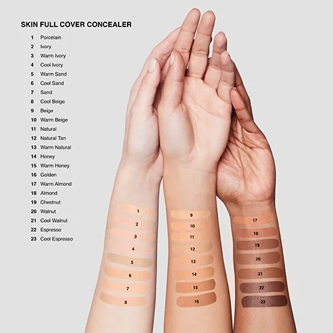 Concealer hand swatch mode shot