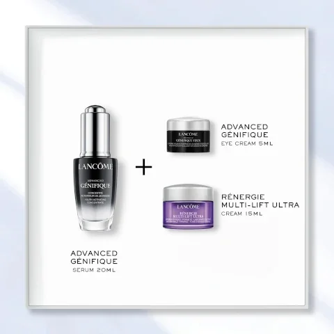 Advanced genifique serum 20ml and advanced genifique eye cream 5ml, renergie multi lift ultra cream 15ml