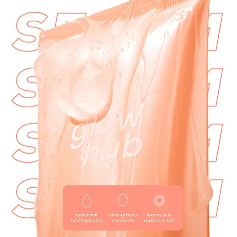 scrub, hyaluronic acid hydrates, strengthens and protects and leaves skin radiant and soft