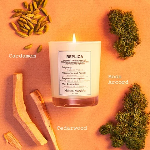 cardamom, cedarwood, moss accord