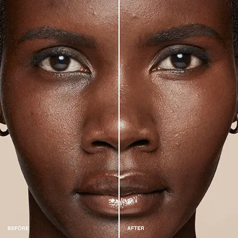 Image 1, BEFORE AFTER Image 2, SKIN CONCEALER STICK 1 Porcelain 2 Ivory 3 Warm Ivory 4 Cool Sand 5 Sand 6 Beige 7 Warm Beige 8 Natural 9 Natural Tan 10 Warm Natural 11 Honey 12 Warm Honey 13 Golden 14 Almond 15 Chestnut 16 Walnut 17 Espresso 18 Cool Espresso 8 9 10 10 10 11 11 11 12 12 12 13 13 13 14 14 15 14 15 16 15 16 17 17 18 Image 3, Disguise dark circles Target imperfections Even tone BEFORE AFTER Image 4, BI BROWN ALL-DAY • Color-true, crease-proof, settle-proof coverage • Waterproof, sweat- and humidity-resistant wear • Hydration for plumper, smoother-looking skin RROW NM BROWN