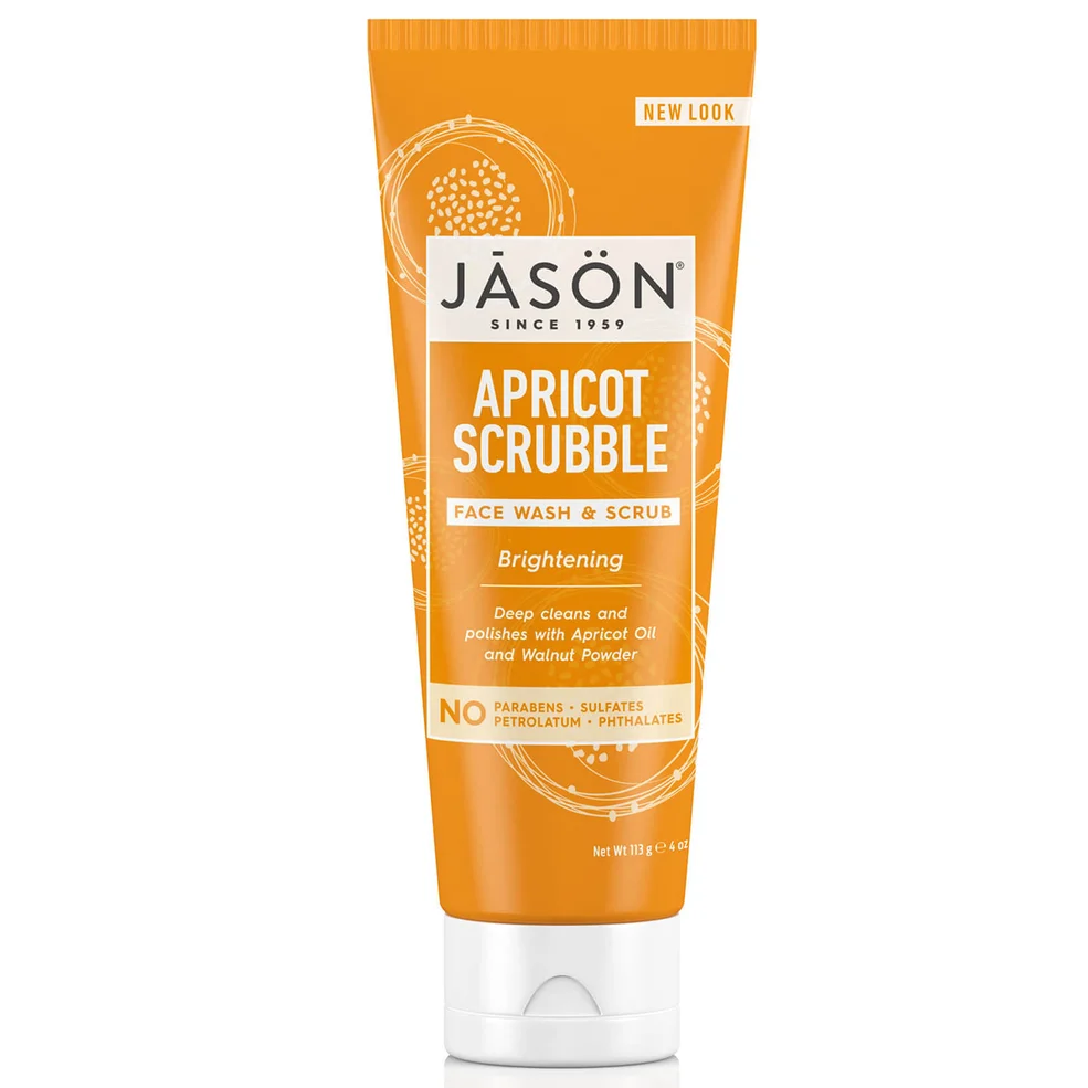 Limpiador y exfoliante facial de albaricoque JASON (128ml) Imagen 1