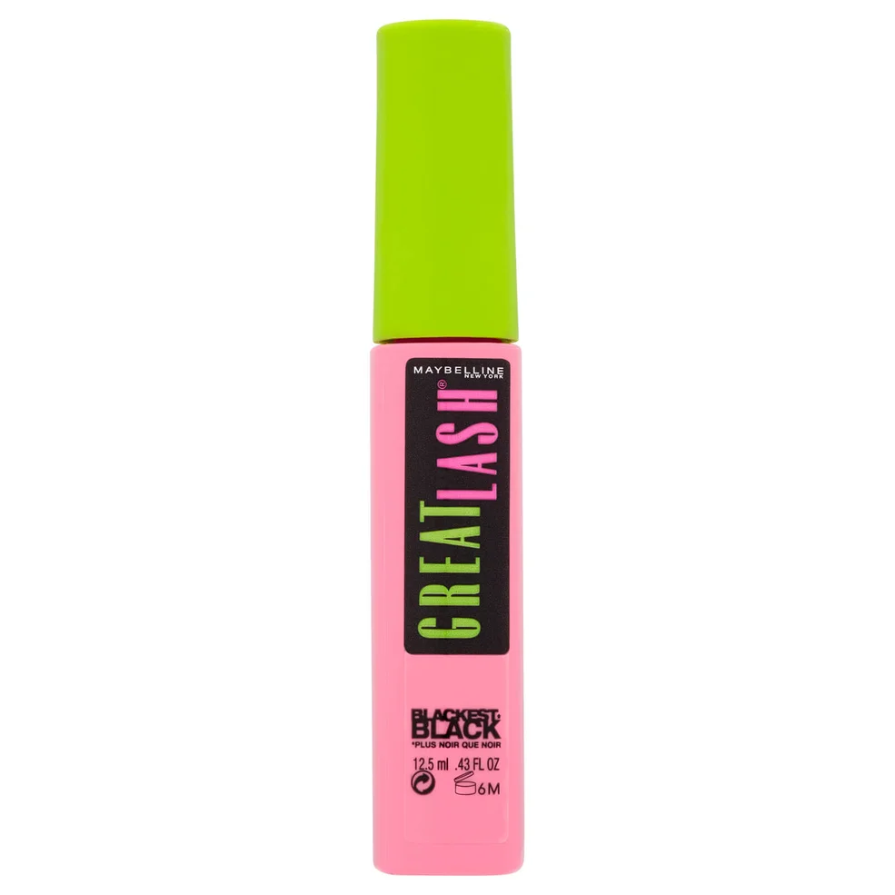 Máscara de pestañas Maybelline Great Lash - Blackest Black Imagen 1