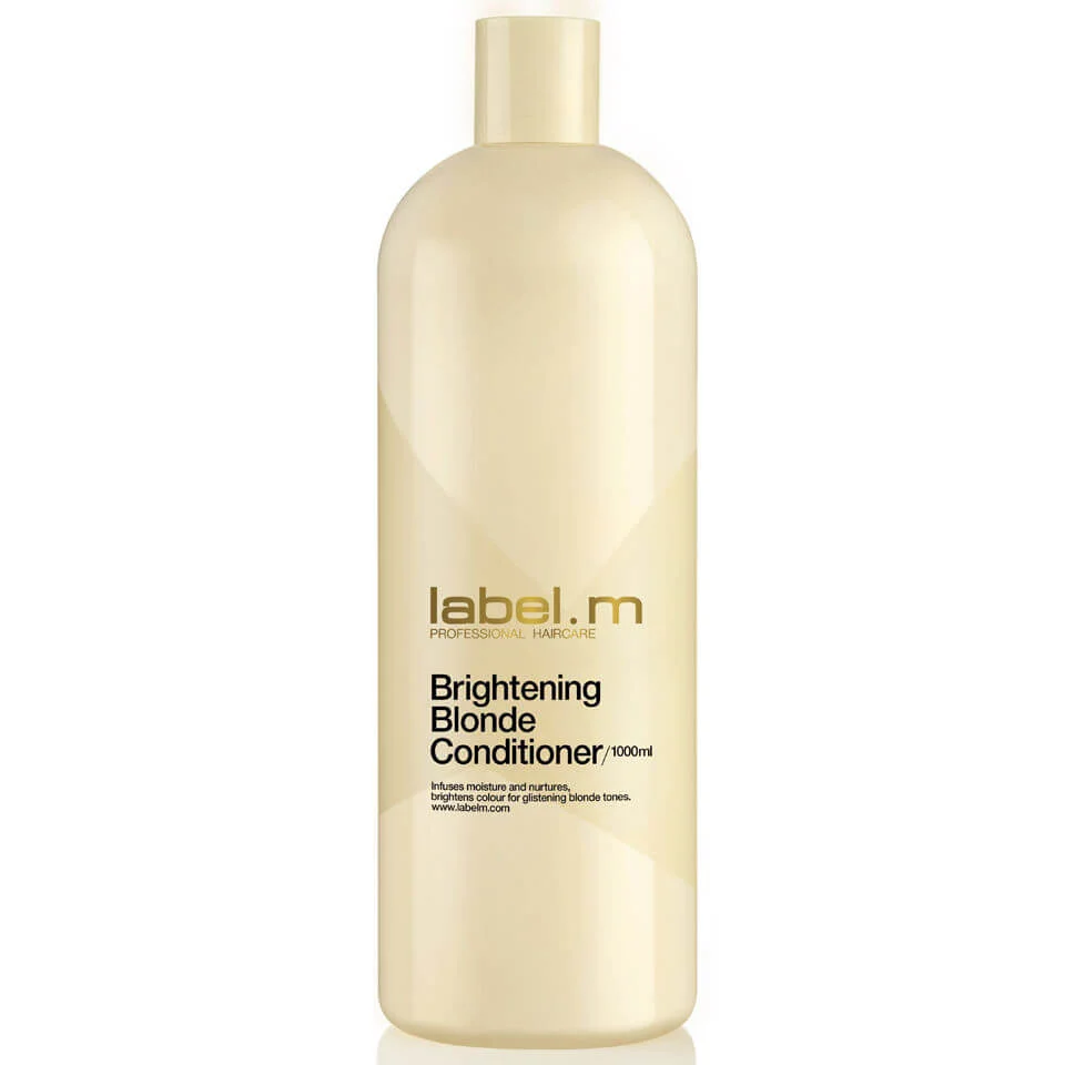 Acondicionador iluminador cabello rubio label.m Brightening Blonde (1000ml) Imagen 1