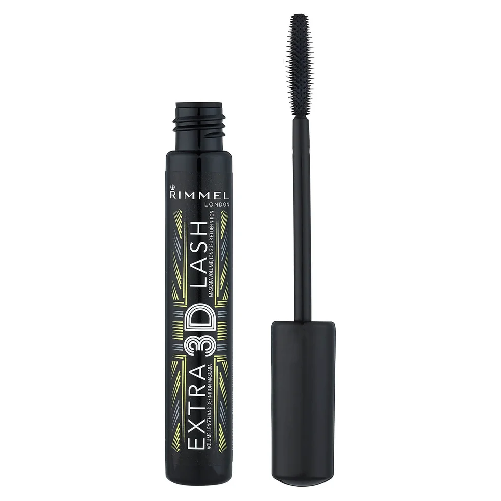 Máscara de pestañas Extra 3D Lash de Rimmel - Negro Imagen 1