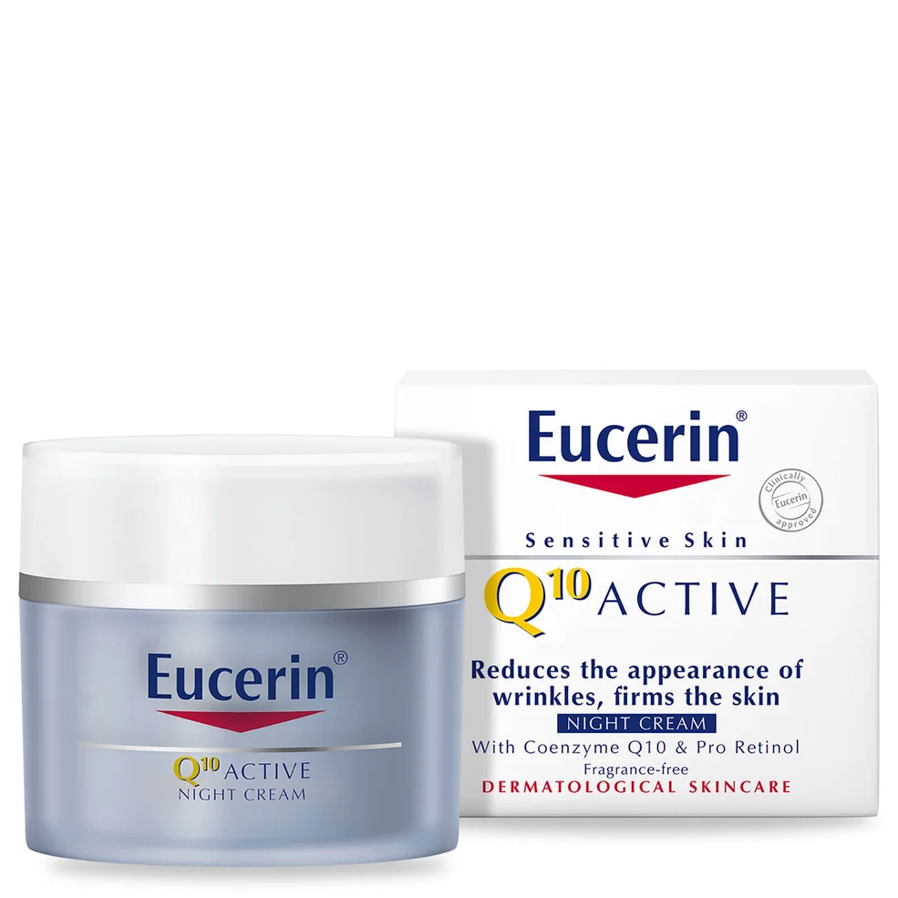 Eucerin® Sensitive Skin Q10 Active Anti-Wrinkle Night Cream (50ml) Imagen 1