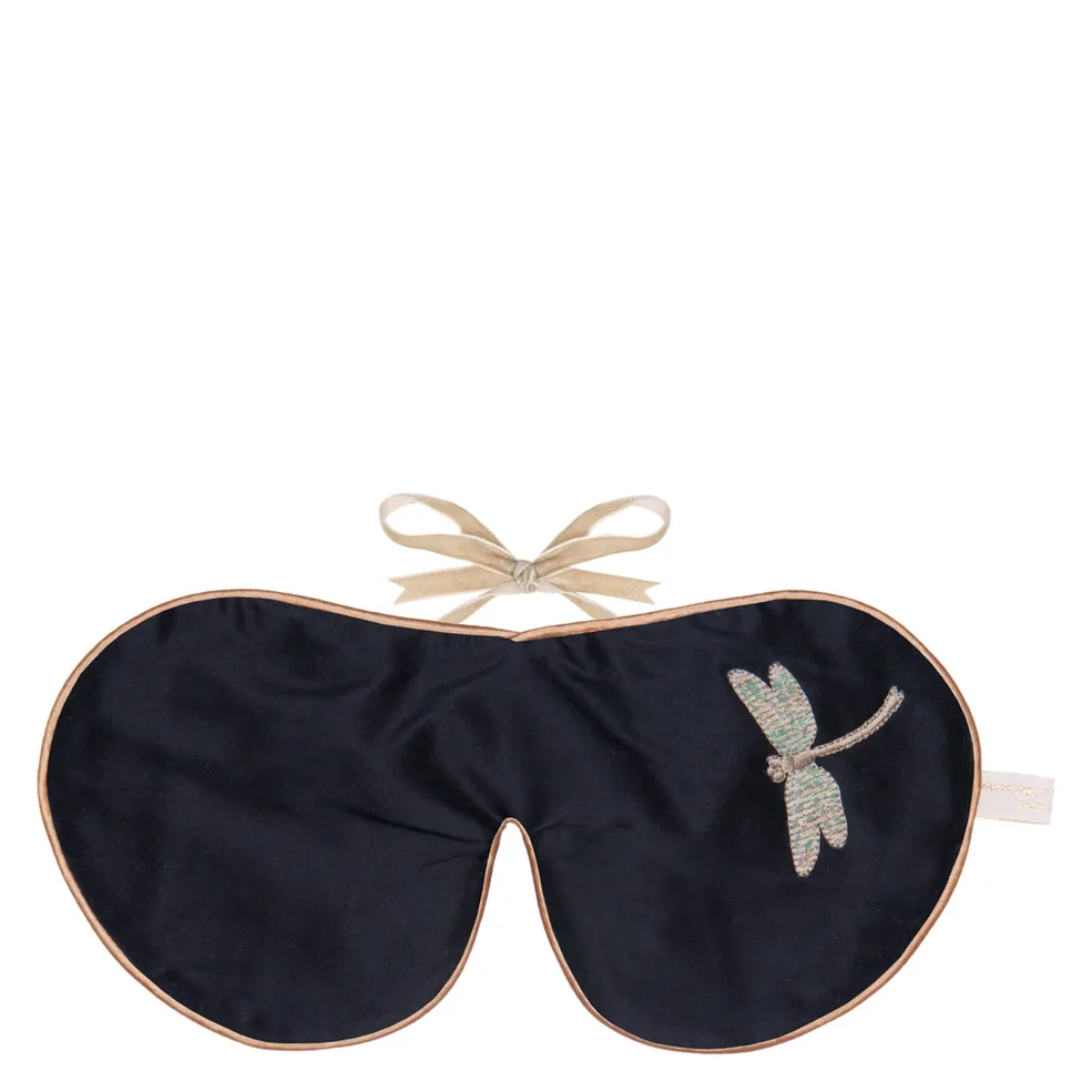 Holistic Silk Eye Mask Slipper Gift Set - Black - S Imagen 1