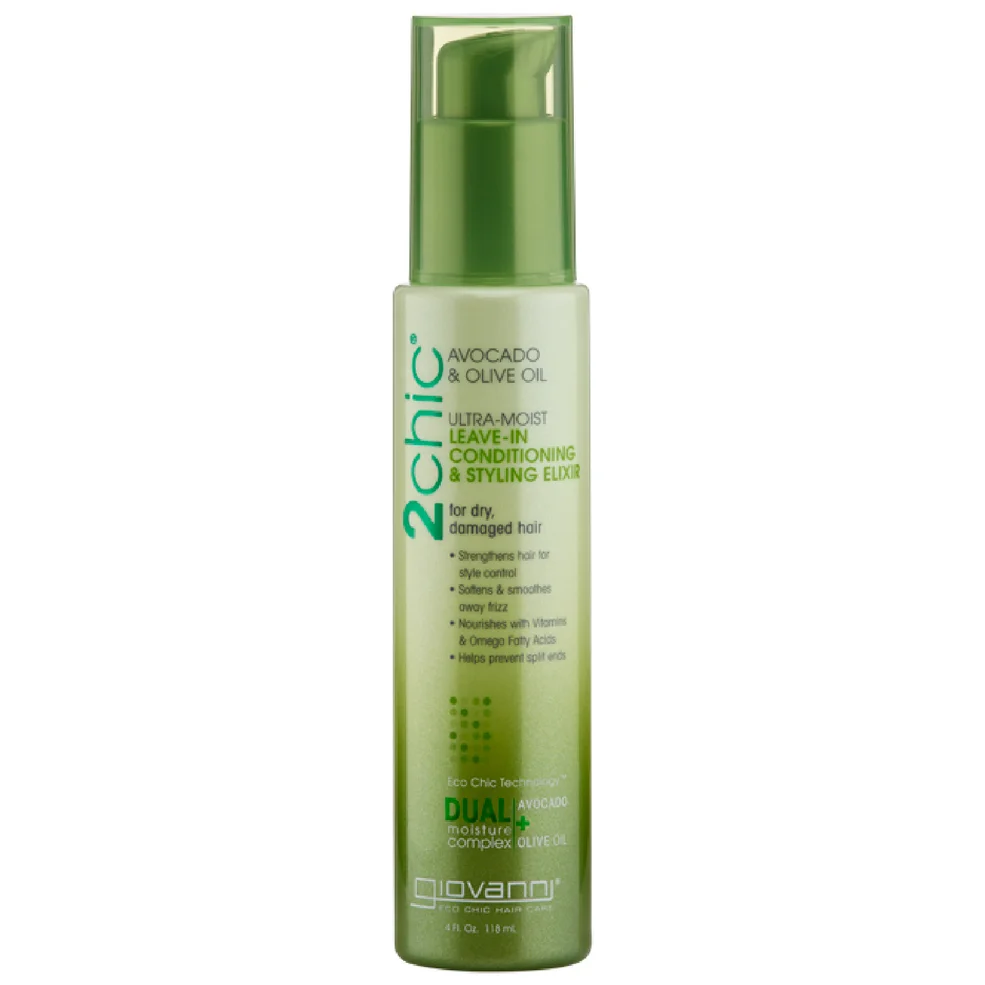 Acondicionador sin aclarado Ultra-Moist & Elixir para peinado de Giovanni 118 ml Imagen 1