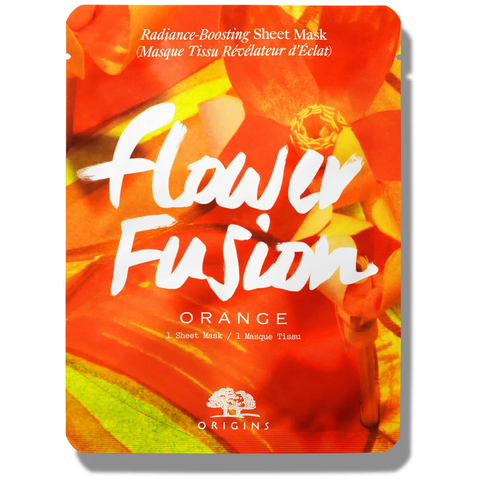 Mascarilla hidratante de tela Flower Fusion™ de Origins - Flor de naranja Imagen 1