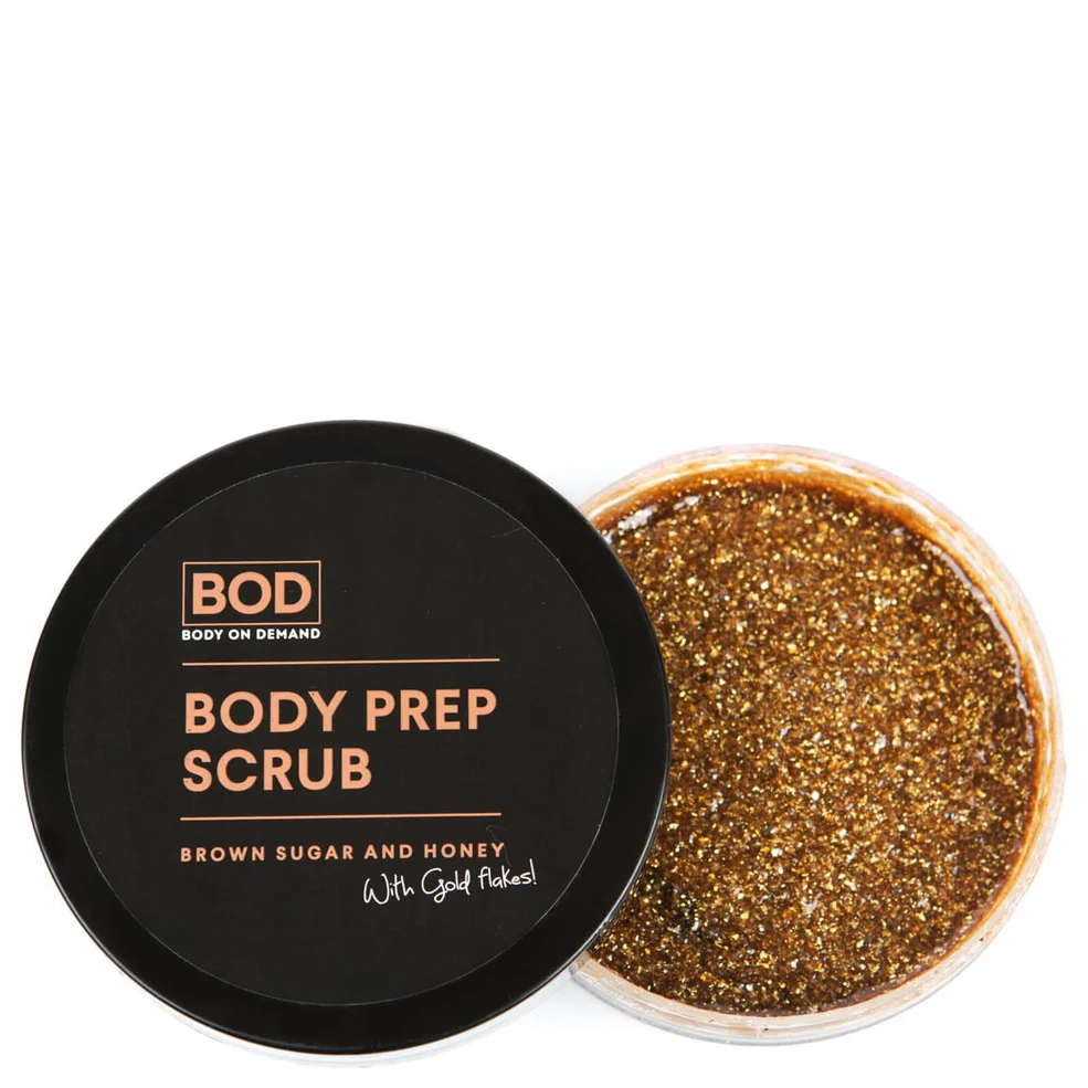Exfoliante corporal de BOD - Azúcar moreno y miel con copos dorados Imagen 1