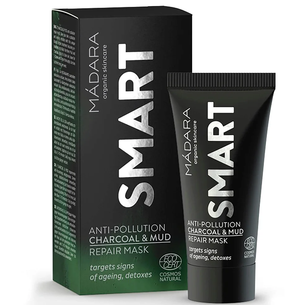 Mascarilla reparadora antipolución de carbón y barro SMART de MÁDARA 60 ml Imagen 1