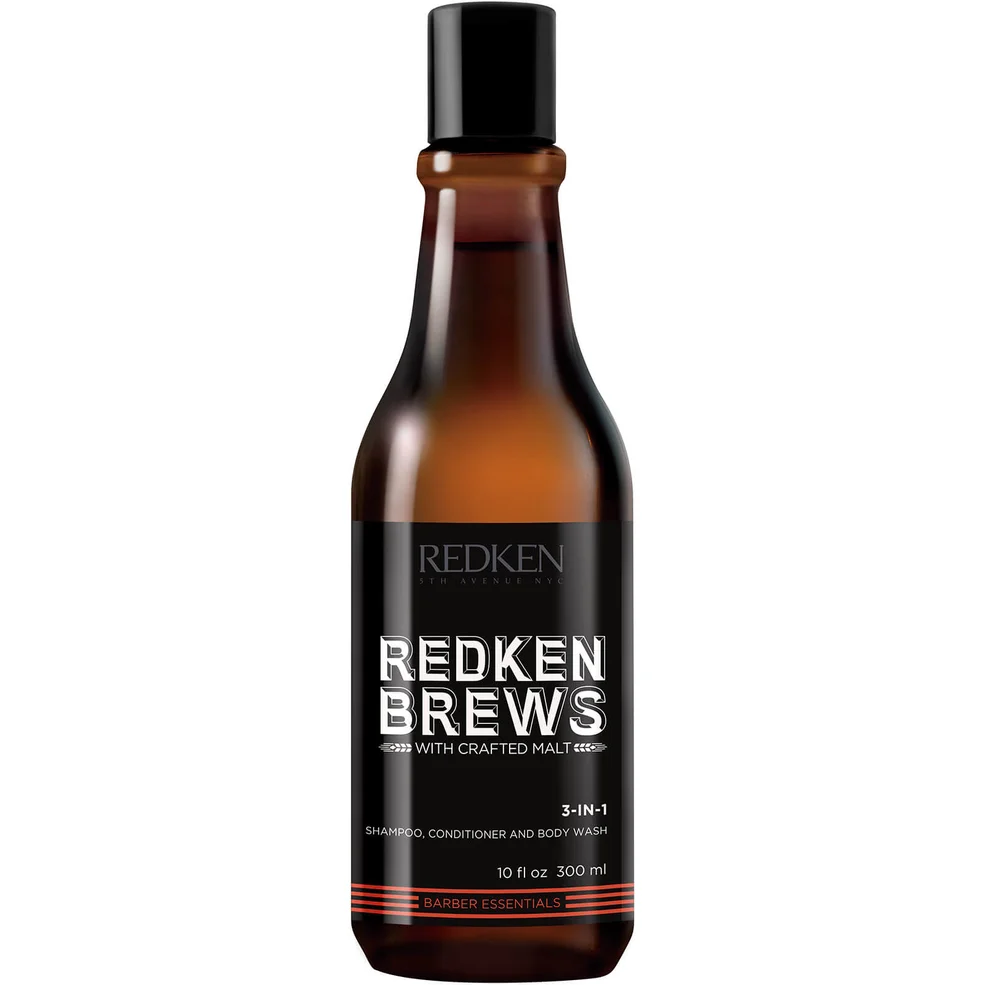 Redken Brews 3-in-1 Shampoo 300ml Imagen 1
