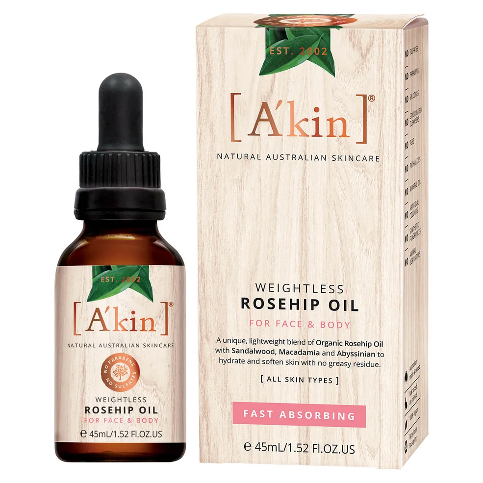 Aceite de rosa mosqueta de A'kin 45 ml Imagen 1