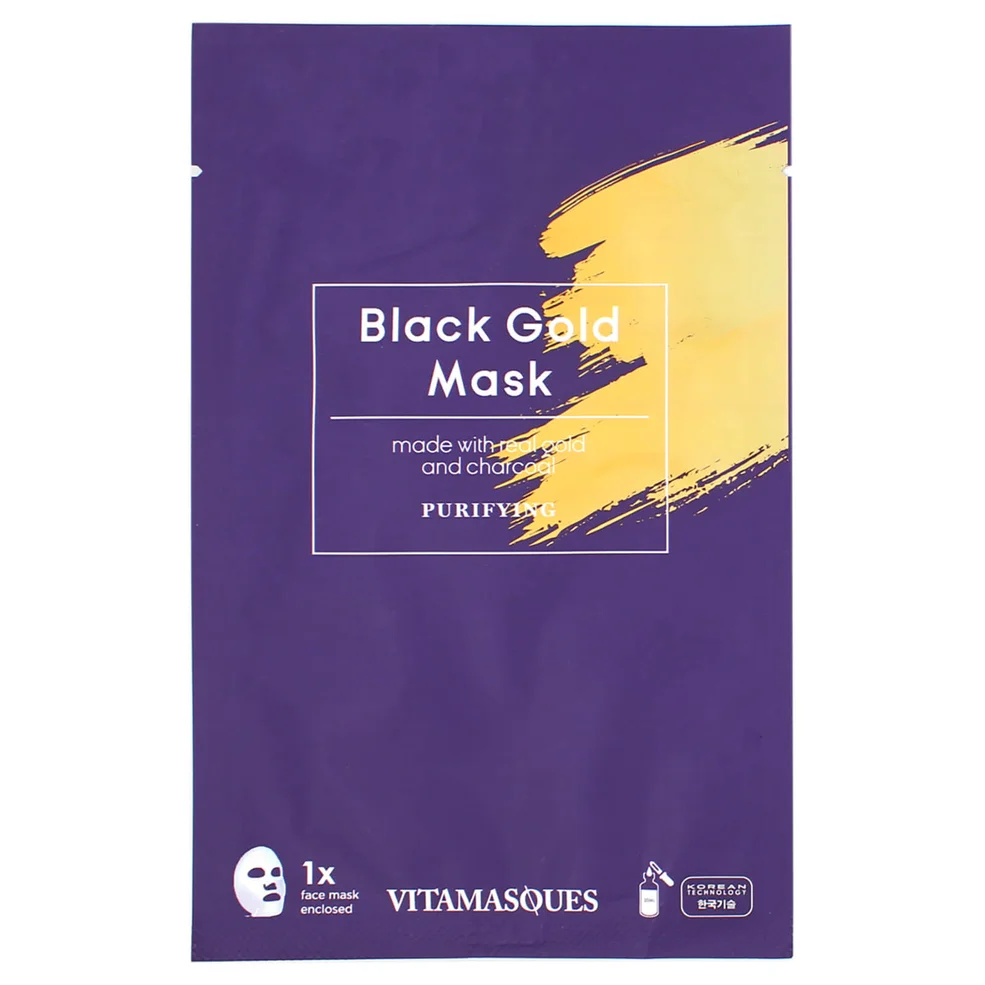 Vitamasques Black Gold Dust Sheet Mask 20ml Imagen 1