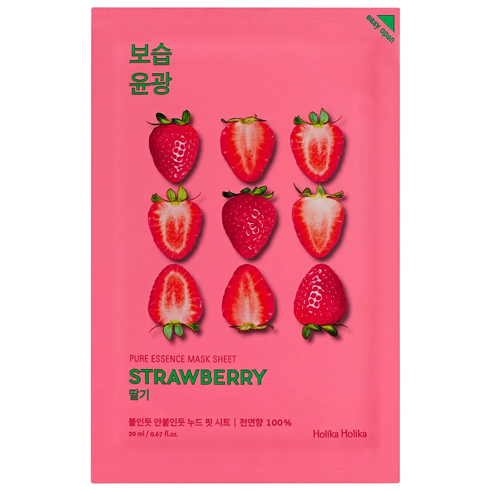 Holika Holika Pure Essence Mask Sheet - Strawberry Imagen 1