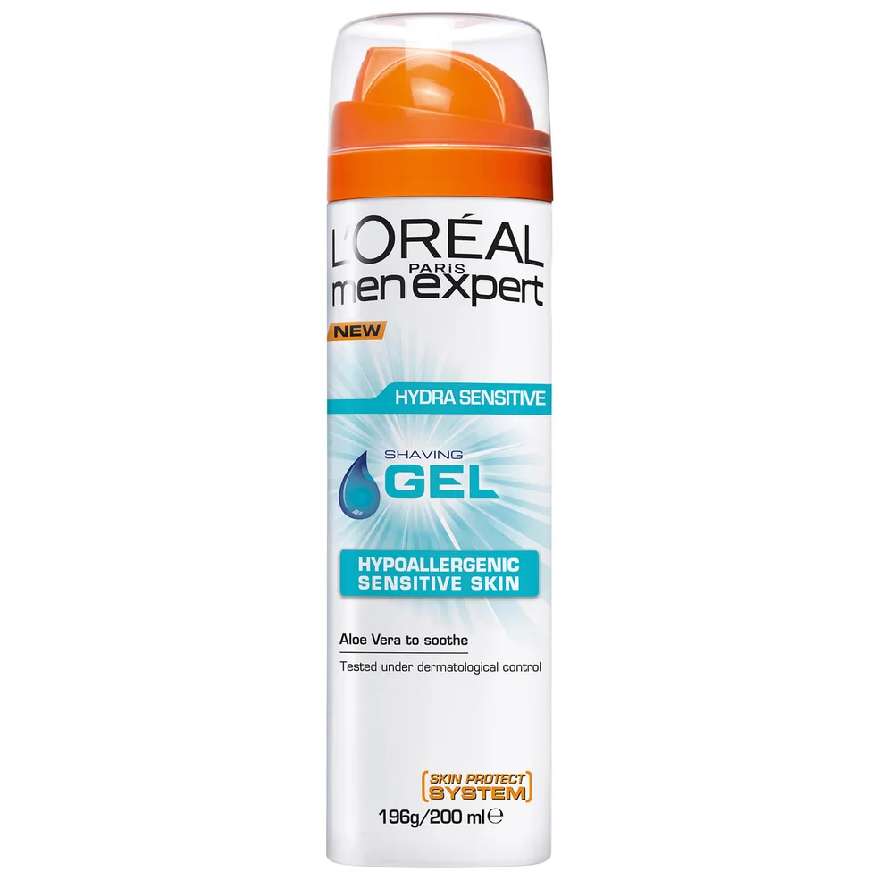 L'Oréal Paris Men Expert Hydra Sensitive Shaving Gel 200ml Imagen 1