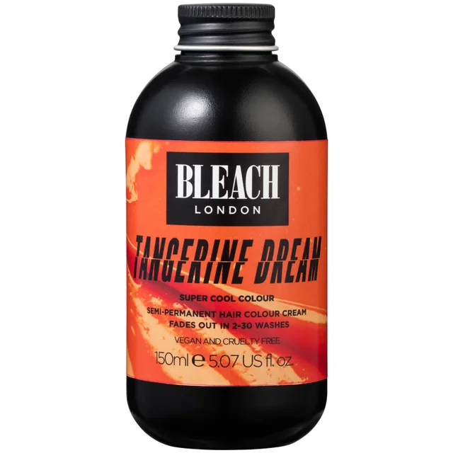 Crema de color semipermanente para el cabello Tangerine Dream Super Cool Colour de BLEACH LONDON 150 ml