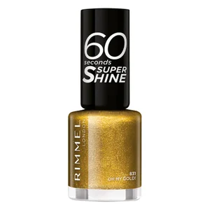 Esmalte de uñas con purpurina 60 Seconds de Rimmel - Oh My Gold - undefined undefined