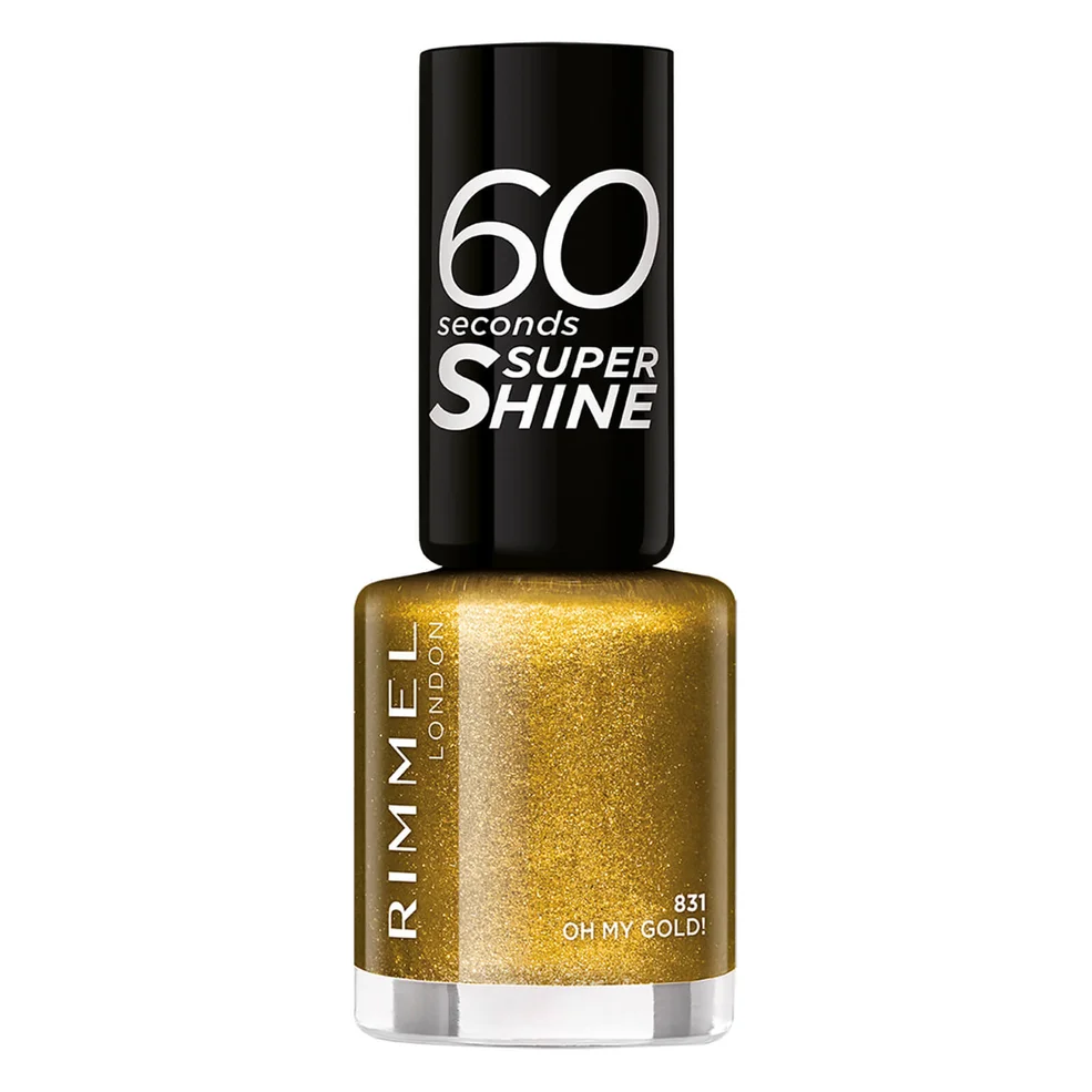 Esmalte de uñas con purpurina 60 Seconds de Rimmel - Oh My Gold Imagen 1