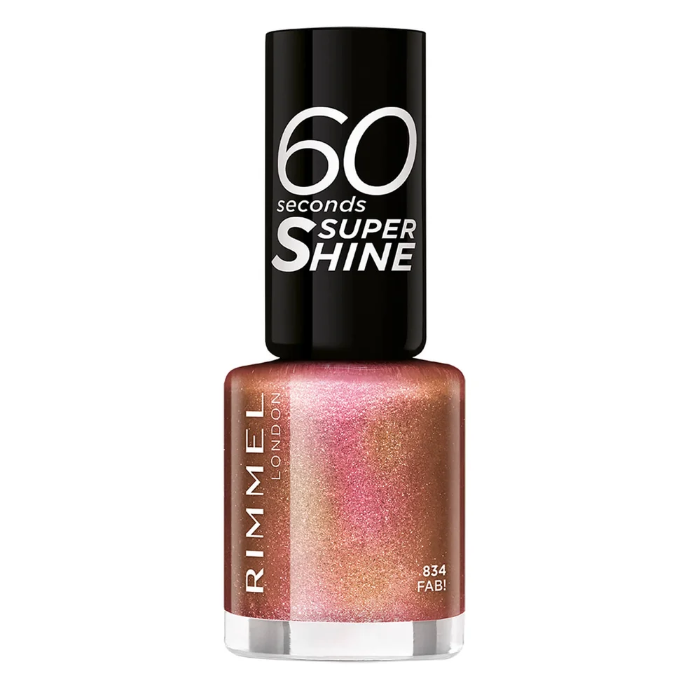Rimmel 60 Seconds Glitter Nail Polish - Fab Imagen 1
