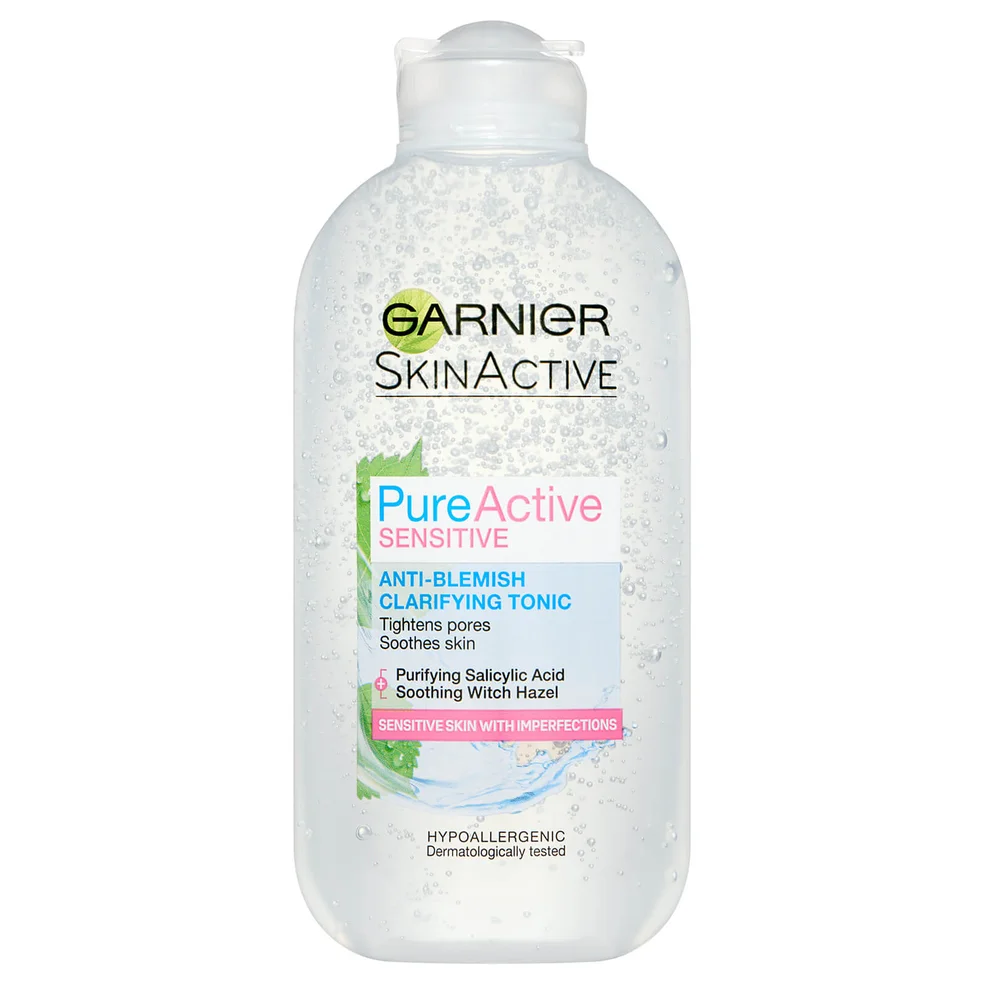 Tónico aclarador anti imperfecciones Pure Active Sensitive de Garnier 200 ml Imagen 1