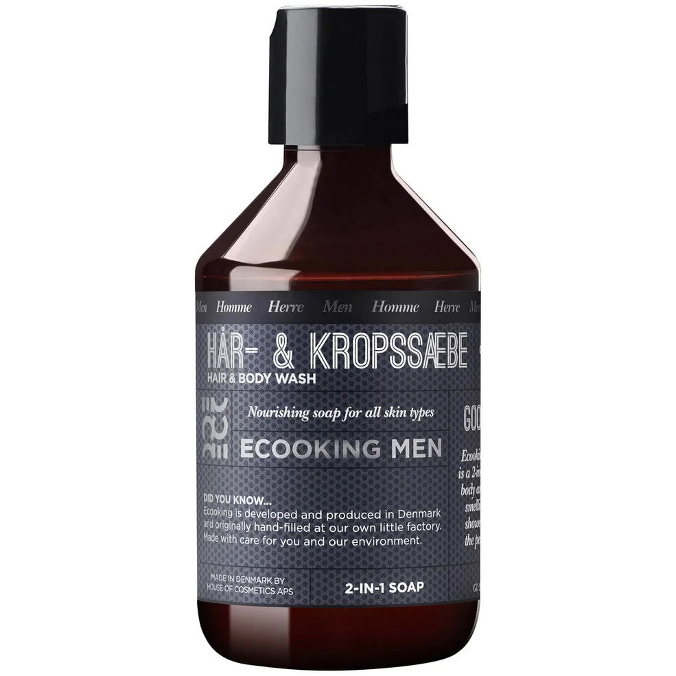 Gel para cabello y cuerpo para hombre de Ecooking 250 ml Imagen 1
