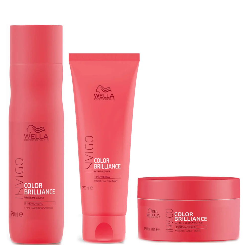 Wella INVIGO Color Brilliance Trio for Fine Hair Imagen 1