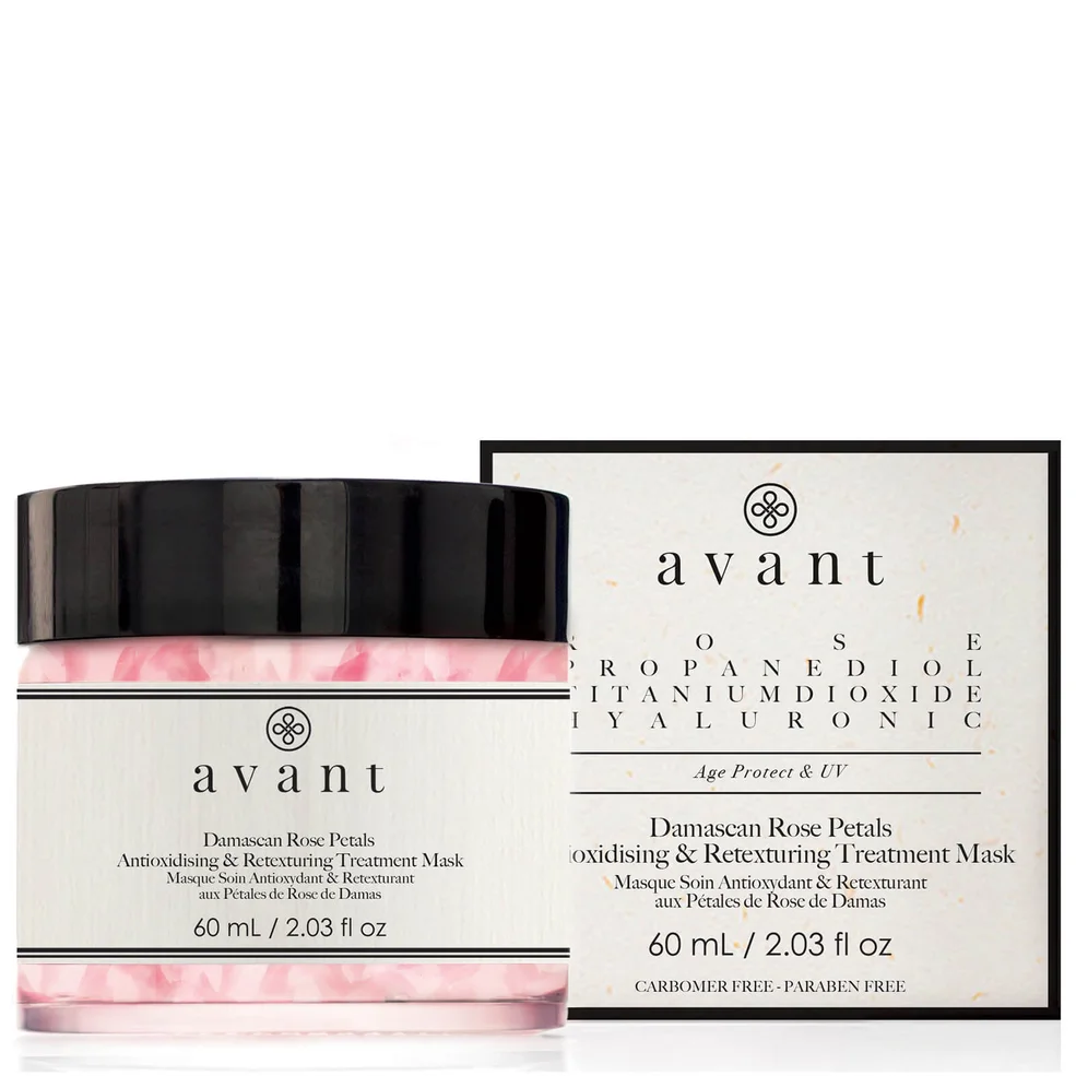 Avant Skincare Mascarilla de Tratamiento de Pétalos de Rosa de Damasco Antioxidante y Retexturizante 60ml Imagen 1