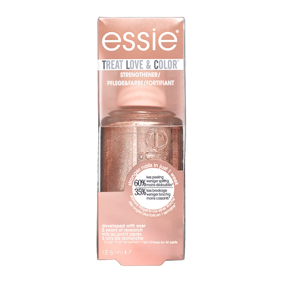 Esmalte de uñas TLC Treat Love Color de essie - Metallic 151 Glow the Distance en rosa 13,5 ml Imagen 1