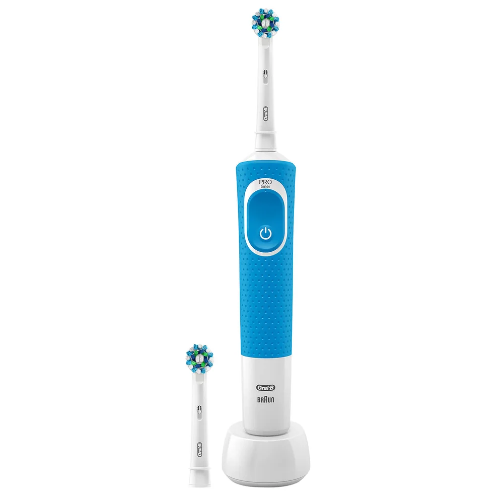 Oral B Vitality Plus CrossAction Power Handle Electric Toothbrush - Blue Imagen 1