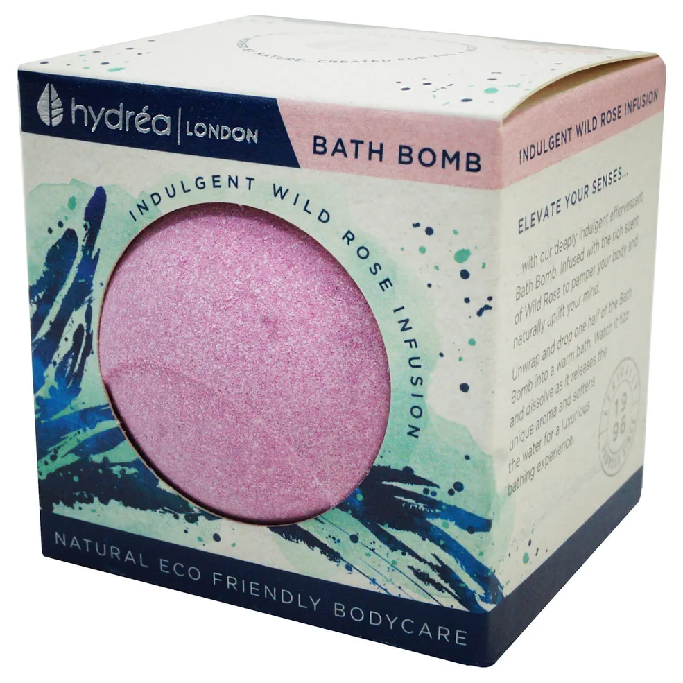 Hydrea London Indulgent Wild Rose Bath Bomb 2 x 60g Imagen 1