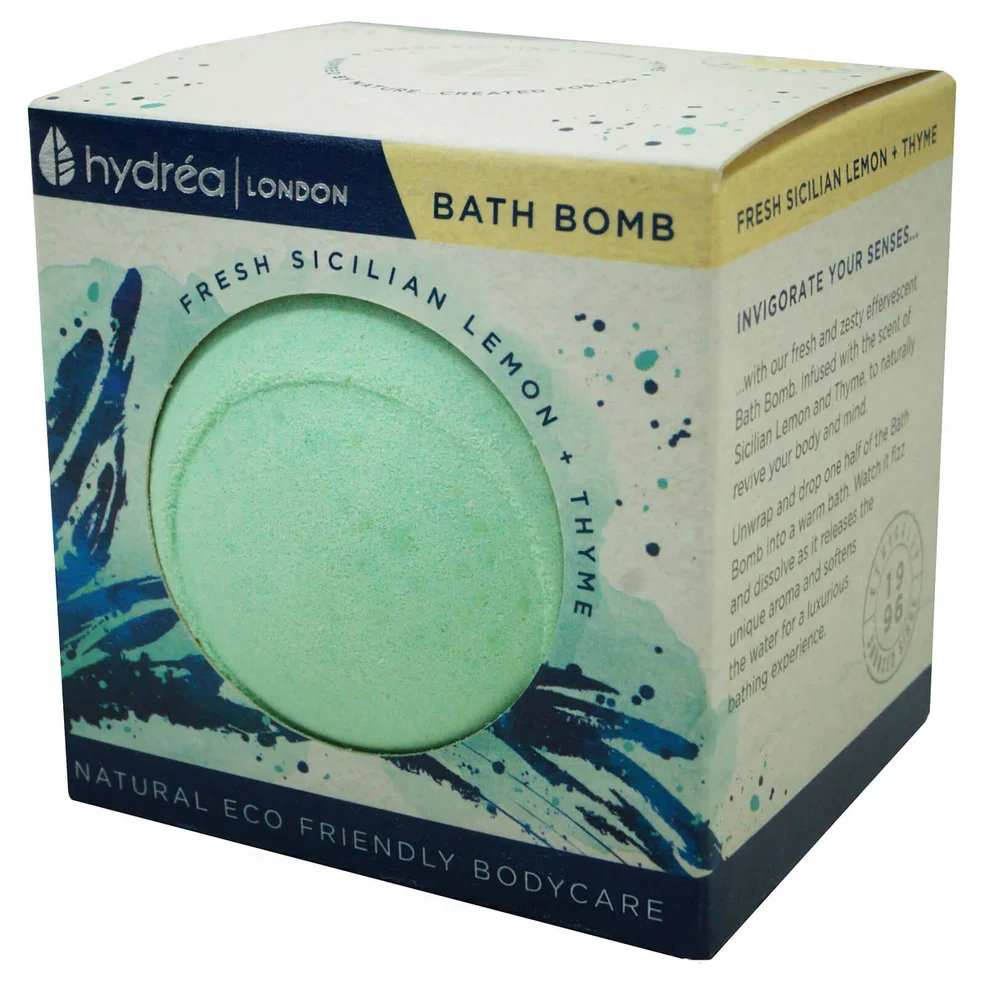 Hydrea London Uplifting Sicilian Lemon & Thyme Bath Bomb 2 x 60g Imagen 1