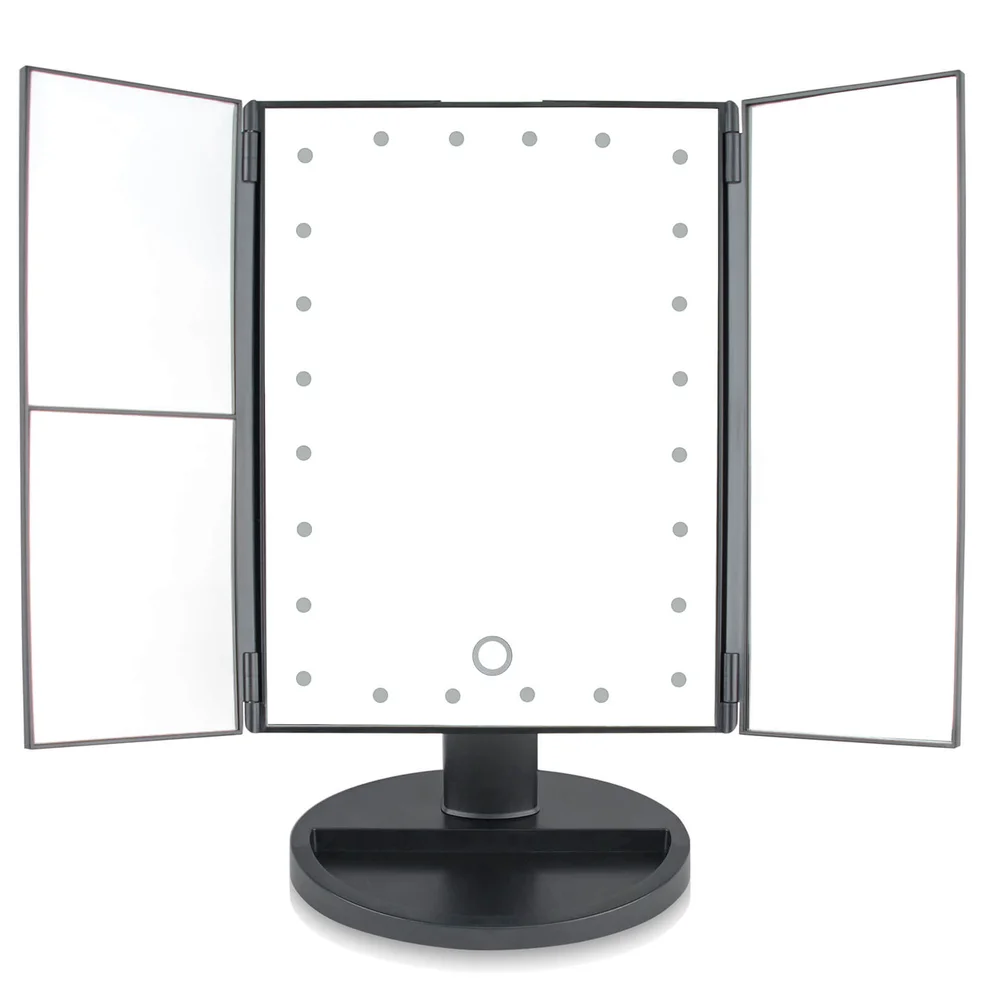 Rio 24 LED Touch Dimmable Cosmetic Makeup Mirror With 2X & 3X Magnification Imagen 1
