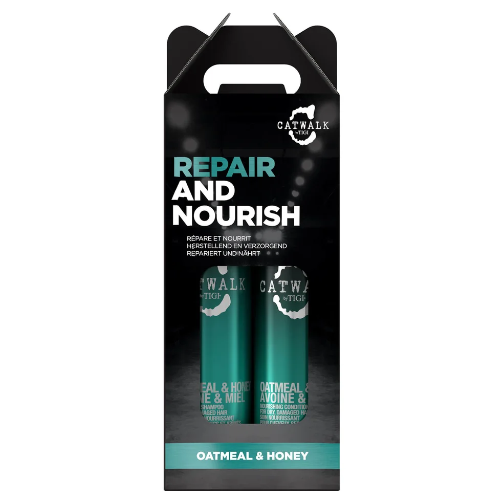 TIGI Catwalk Oatmeal & Honey Nourish Shampoo and Conditioner - Pack of 2 Imagen 1