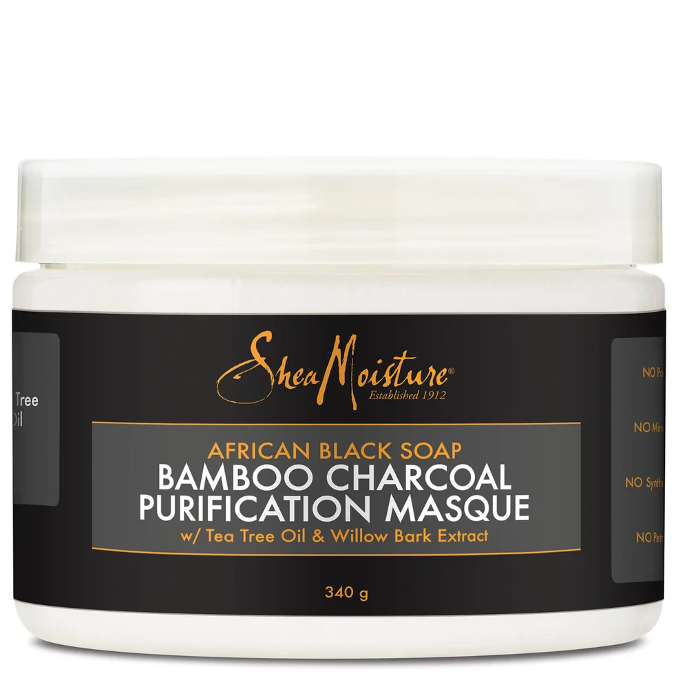 Shea Moisture African Black Soap Bamboo Charcoal Masque 354ml - Exclusive Imagen 1