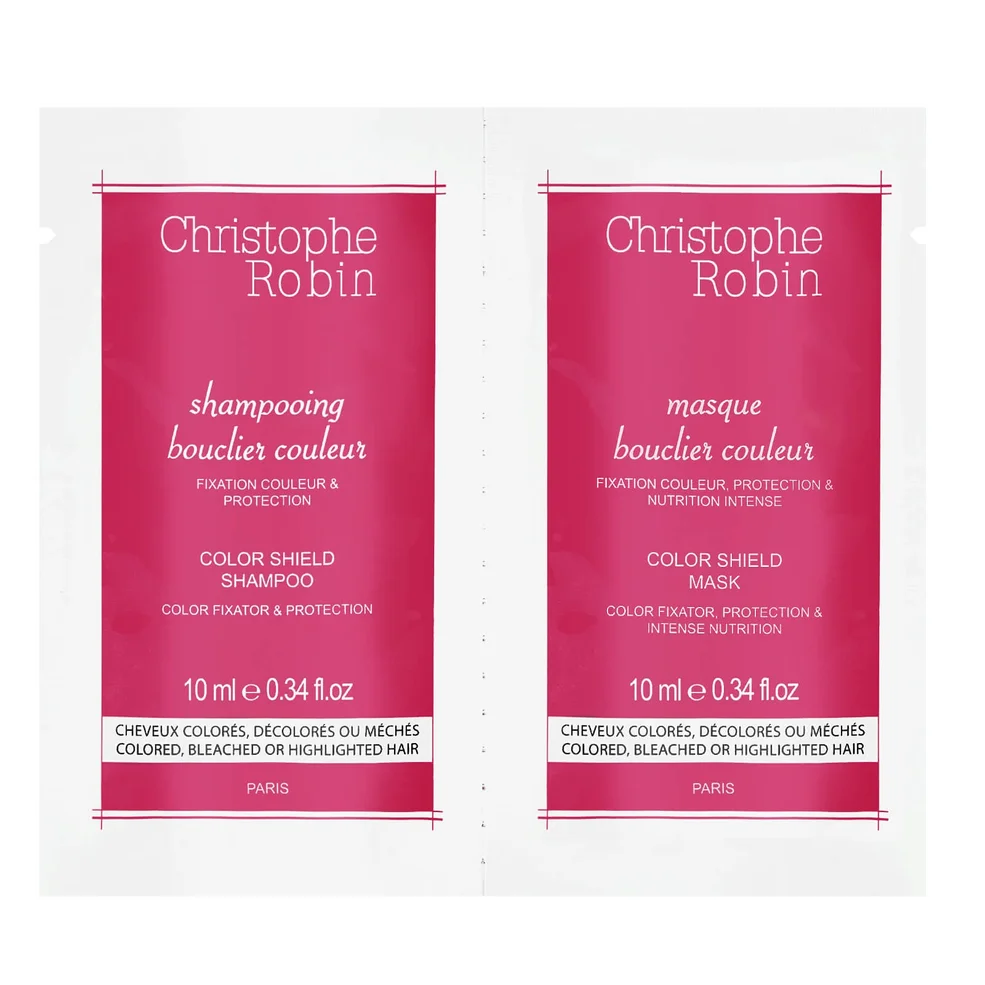 Christophe Robin Shampoo + Mask Duo Sachet Samples 10ml + 10ml Imagen 1
