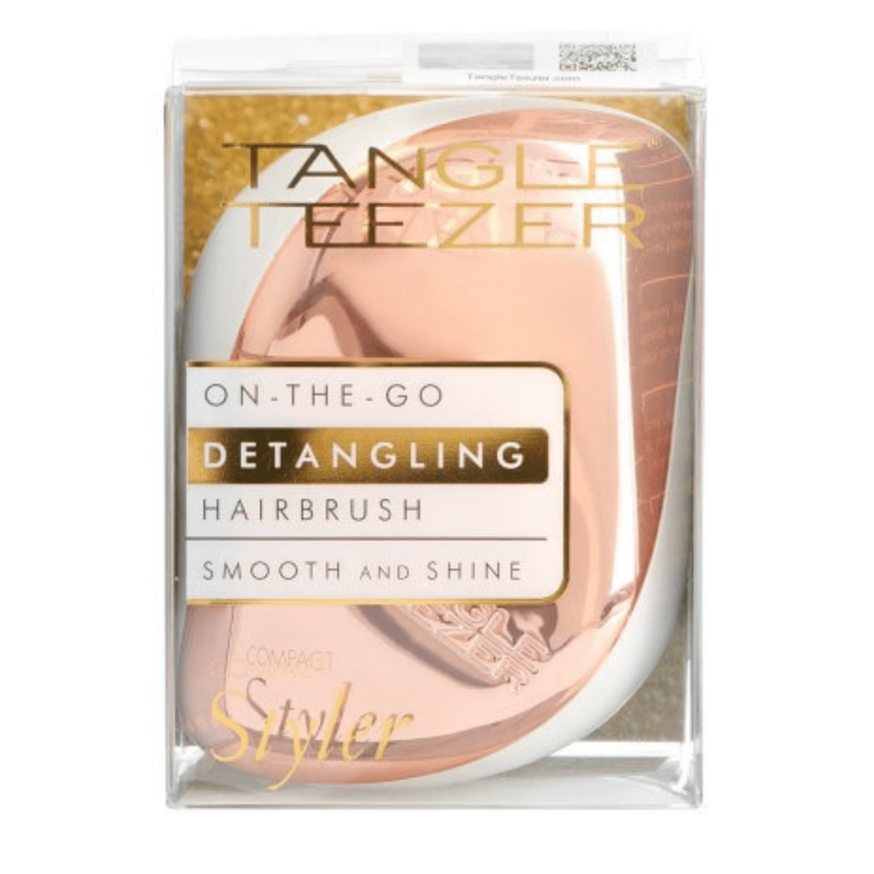 Tangle Teezer Compact Styler Detangling Hairbrush - Rose Gold Ivory Imagen 1