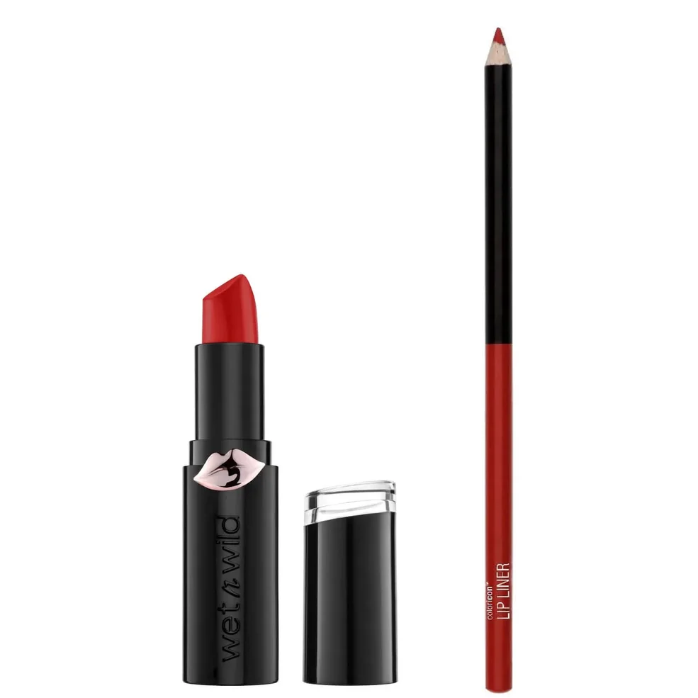 wet n wild Mega Last Matte Lipstick and Color Icon Lip Liner Duo (Various Shades) Imagen 1