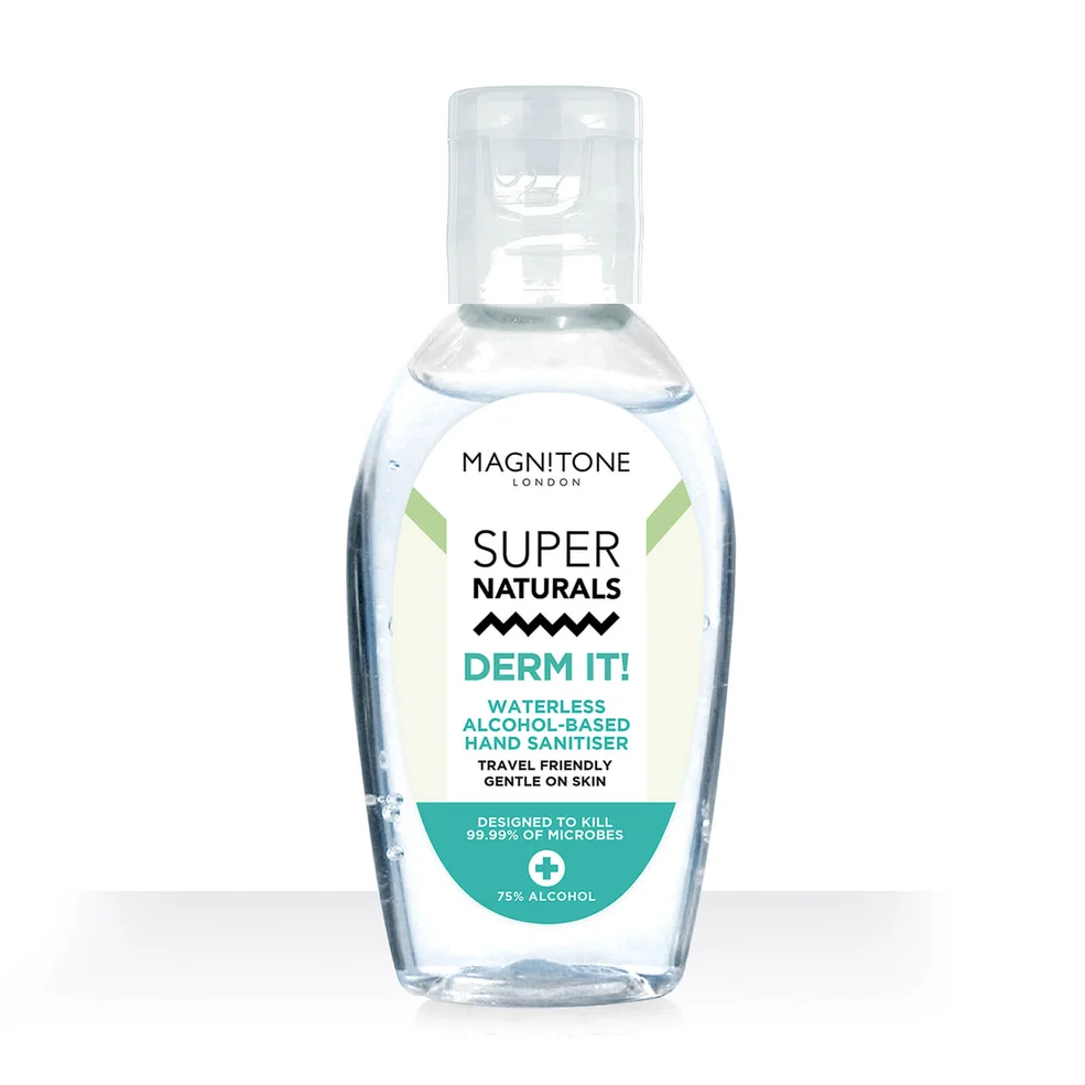 MAGNITONE London SuperNaturals Derm It! Waterless Alcohol-Based Hand Sanitiser Gel 50ml Imagen 1