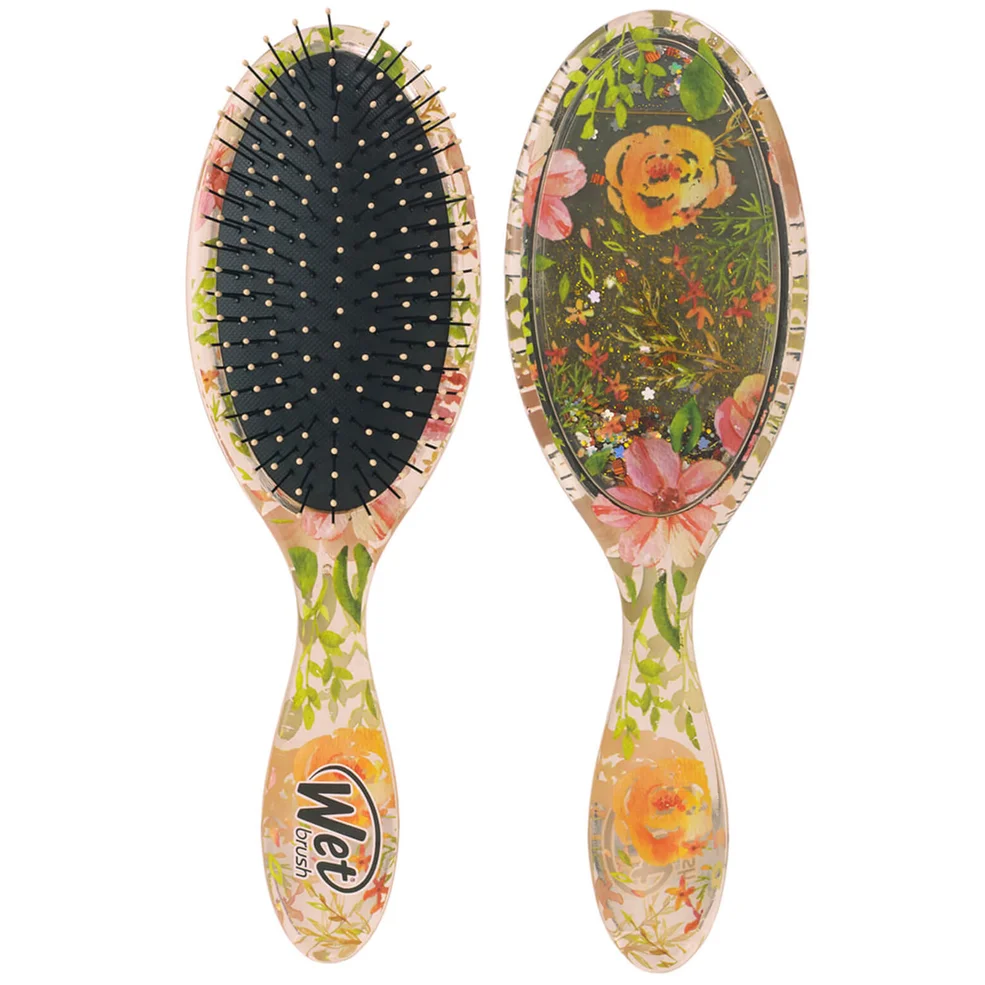 WetBrush Liquid Glitter Detangler Brush - Flickering Florals Imagen 1