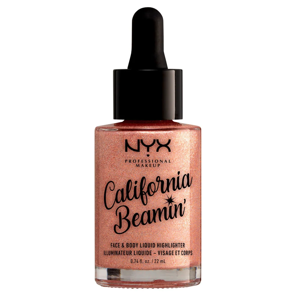 NYX Professional Makeup California Beaming Face and Body Liquid Highlighter 22ml (Various Shades) Imagen 1