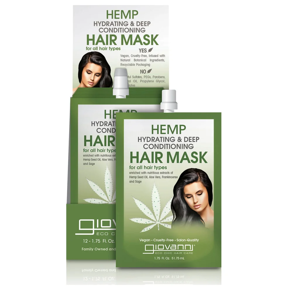 Giovanni Hemp Hydrating and Deep Conditioning Hair Mask (Pack of 12) Imagen 1