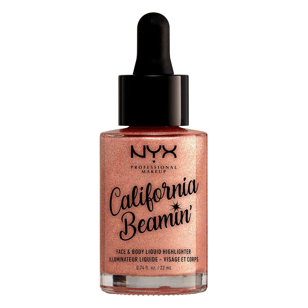 NYX Professional Makeup California Beamin' Face and Body Liquid Highlighter (Various Shades) Imagen 1