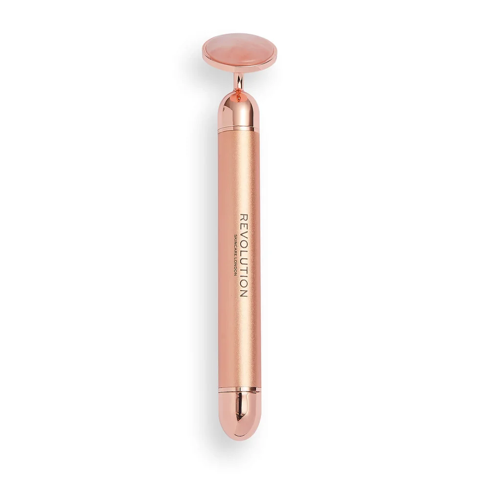 Revolution Skincare Vibrating Rose Quartz Face Roller Imagen 1