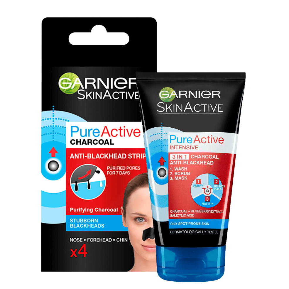 Garnier Pure Active Anti-Blackhead Duo Set Imagen 1