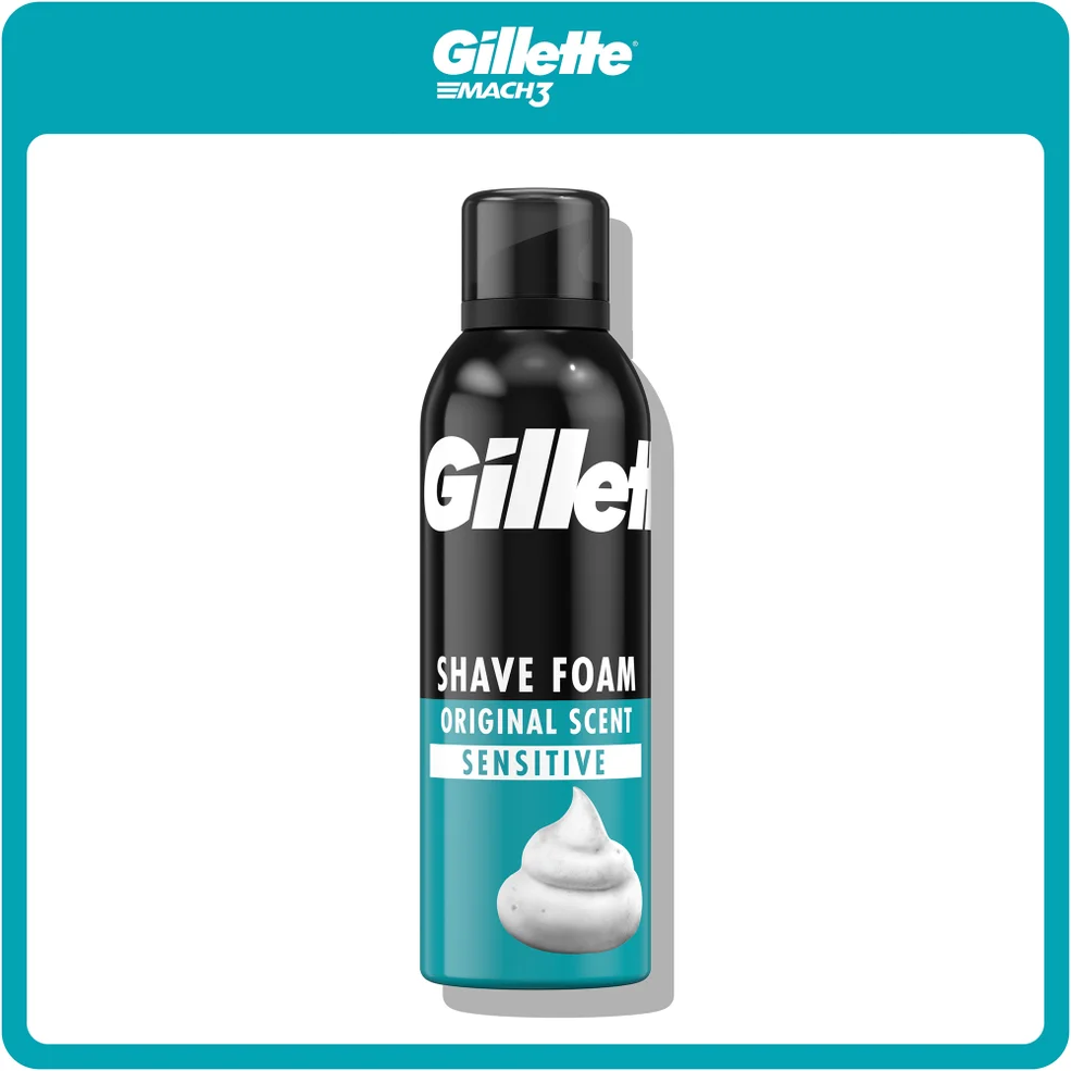 Gillette Shave Foam Sensitive 200ml Imagen 1