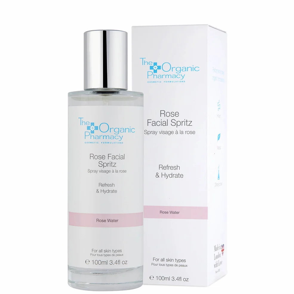 The Organic Pharmacy Rose Facial Spritz Toner 100ml Imagen 1